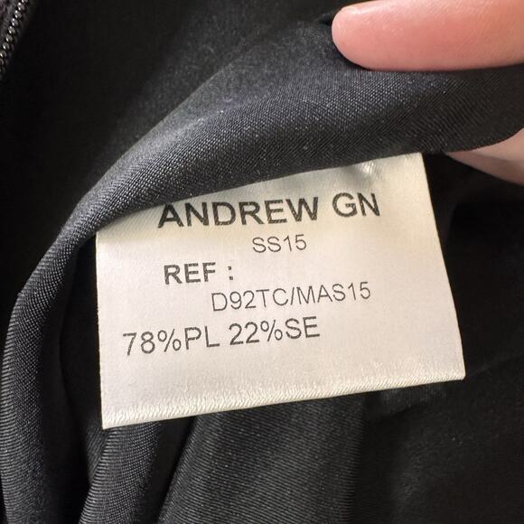 Andrew Gn Mini Dress Spring 2015 Runway Floral Jacquard NWT Bold Print Sz 36 - Picture 13 of 14